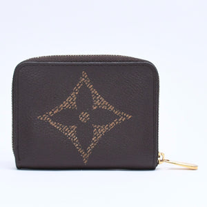 Very Good Condition LOUIS VUITTON M69354 Zippy Coin Purse Monogram Giant Coin Case Coin Purse Brown Used 4a005325