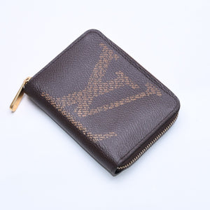 Very Good Condition LOUIS VUITTON M69354 Zippy Coin Purse Monogram Giant Coin Case Coin Purse Brown Used 4a005325