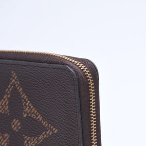 Very Good Condition LOUIS VUITTON M69354 Zippy Coin Purse Monogram Giant Coin Case Coin Purse Brown Used 4a005325