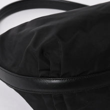 Load image into Gallery viewer, PRADA プラダ ホーボー ワンショルダーバッグ BR3279 トライアングルロゴ ナイロン ブラック シルバー金具 美品 中古 4a005418