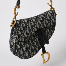 Load image into Gallery viewer, 極美品 Christian Dior クリスチャンディオール サドルバッグ ワンショルダーバッグ M0455CTZQ_M928 オブリーク柄 ネイビー 中古 4a005438