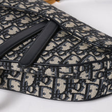 Load image into Gallery viewer, 極美品 Christian Dior クリスチャンディオール サドルバッグ ワンショルダーバッグ M0455CTZQ_M928 オブリーク柄 ネイビー 中古 4a005438