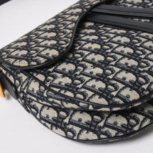 Load image into Gallery viewer, 極美品 Christian Dior クリスチャンディオール サドルバッグ ワンショルダーバッグ M0455CTZQ_M928 オブリーク柄 ネイビー 中古 4a005438