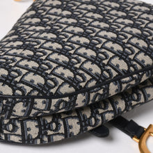 Load image into Gallery viewer, 極美品 Christian Dior クリスチャンディオール サドルバッグ ワンショルダーバッグ M0455CTZQ_M928 オブリーク柄 ネイビー 中古 4a005438
