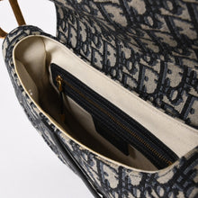 Load image into Gallery viewer, 極美品 Christian Dior クリスチャンディオール サドルバッグ ワンショルダーバッグ M0455CTZQ_M928 オブリーク柄 ネイビー 中古 4a005438