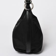 Load image into Gallery viewer, PRADA プラダ ホーボー ワンショルダーバッグ BR3279 トライアングルロゴ ナイロン ブラック シルバー金具 美品 中古 4a005418