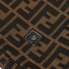 Load image into Gallery viewer, FENDI フェンディ マンマバケット ワンショルダーバッグ 26424 キャンバス レザー ブラウン ズッカ柄 シルバー金具 美品 中古 4a005355
