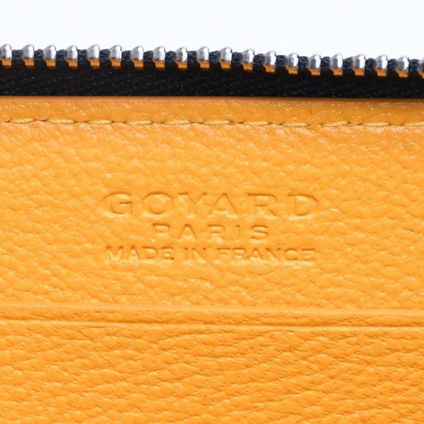 極美品 GOYARD ゴヤール マニョンミニ ウォレット コインケース ネイビー シルバー金具 MATIGNMINTY12CL12P 中古 4a005419