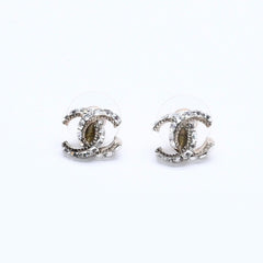 極美品 CHANEL シャネル ココマーク ピアス 重量約2.79g14P刻印 GP メタル ラインストーン ゴールド クリア 両耳用 中古 4a005361