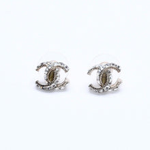 画像をギャラリービューアに読み込む, 極美品 CHANEL シャネル ココマーク ピアス 重量約2.79g14P刻印 GP メタル ラインストーン ゴールド クリア 両耳用 中古 4a005361