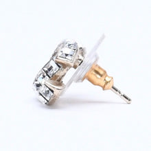 画像をギャラリービューアに読み込む, 極美品 CHANEL シャネル ココマーク ピアス 重量約2.79g14P刻印 GP メタル ラインストーン ゴールド クリア 両耳用 中古 4a005361