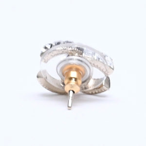 極美品 CHANEL シャネル ココマーク ピアス 重量約2.79g14P刻印 GP メタル ラインストーン ゴールド クリア 両耳用 中古 4a005361