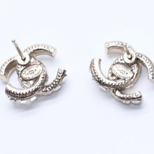 画像をギャラリービューアに読み込む, 極美品 CHANEL シャネル ココマーク ピアス 重量約2.79g14P刻印 GP メタル ラインストーン ゴールド クリア 両耳用 中古 4a005361