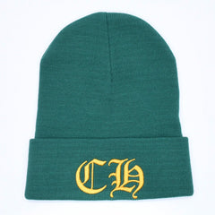 新品未使用 CHROME HEARTS クロムハーツ ACRYL WATCH CAP アクリルワッチキャップ ビーニー ONE SIZE 22cm CH刺繍 中古 4a005514