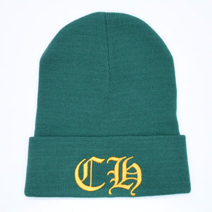 新品未使用 CHROME HEARTS クロムハーツ ACRYL WATCH CAP アクリルワッチキャップ ビーニー ONE SIZE 22cm CH刺繍 中古 4a005514