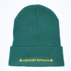 新品未使用 CHROME HEARTS クロムハーツ ACRYL WATCH CAP アクリルワッチキャップ ビーニー ONE SIZE 22cm CH刺繍 中古 4a005514