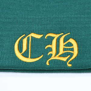 新品未使用 CHROME HEARTS クロムハーツ ACRYL WATCH CAP アクリルワッチキャップ ビーニー ONE SIZE 22cm CH刺繍 中古 4a005514