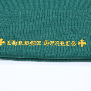 新品未使用 CHROME HEARTS クロムハーツ ACRYL WATCH CAP アクリルワッチキャップ ビーニー ONE SIZE 22cm CH刺繍 中古 4a005514