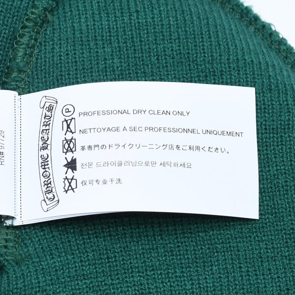 新品未使用 CHROME HEARTS クロムハーツ ACRYL WATCH CAP アクリルワッチキャップ ビーニー ONE SIZE 22cm CH刺繍 中古 4a005514