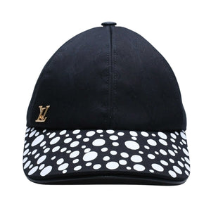 極美品 LOUIS VUITTON ルイヴィトン LV × YK Infinity Dots インフィニティ ドット アジャスターキャップ M7069M ブラック 中古 4a005360