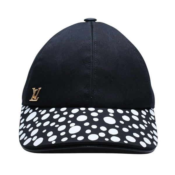 極美品 LOUIS VUITTON ルイヴィトン LV × YK Infinity Dots インフィニティ ドット アジャスターキャップ M7069M ブラック 中古 4a005360