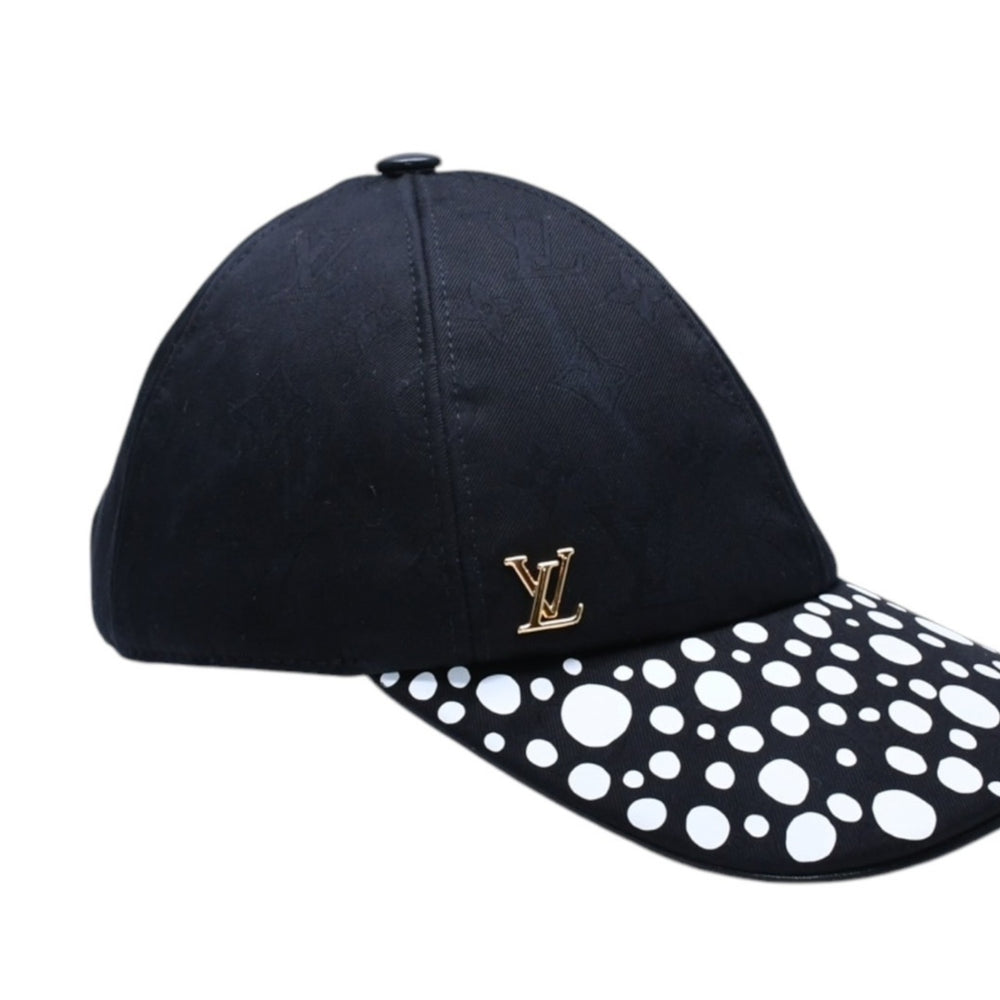 LOUIS VUITTON LV × YK Infinity Dots Infinity Dot Adjuster Cap M7069M Black Good Condition Used 4a005360