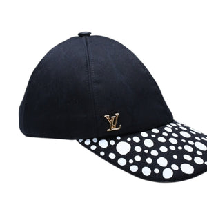 極美品 LOUIS VUITTON ルイヴィトン LV × YK Infinity Dots インフィニティ ドット アジャスターキャップ M7069M ブラック 中古 4a005360