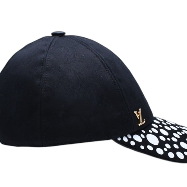 極美品 LOUIS VUITTON ルイヴィトン LV × YK Infinity Dots インフィニティ ドット アジャスターキャップ M7069M ブラック 中古 4a005360