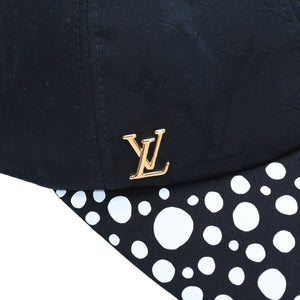 極美品 LOUIS VUITTON ルイヴィトン LV × YK Infinity Dots インフィニティ ドット アジャスターキャップ M7069M ブラック 中古 4a005360