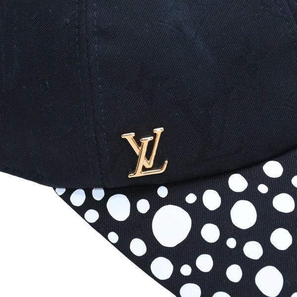極美品 LOUIS VUITTON ルイヴィトン LV × YK Infinity Dots インフィニティ ドット アジャスターキャップ M7069M ブラック 中古 4a005360