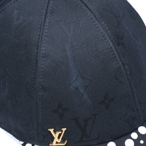 極美品 LOUIS VUITTON ルイヴィトン LV × YK Infinity Dots インフィニティ ドット アジャスターキャップ M7069M ブラック 中古 4a005360
