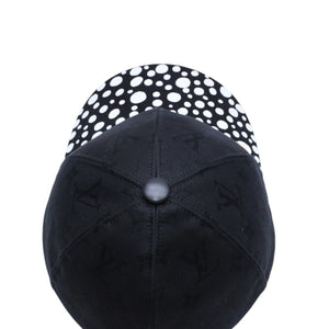 極美品 LOUIS VUITTON ルイヴィトン LV × YK Infinity Dots インフィニティ ドット アジャスターキャップ M7069M ブラック 中古 4a005360