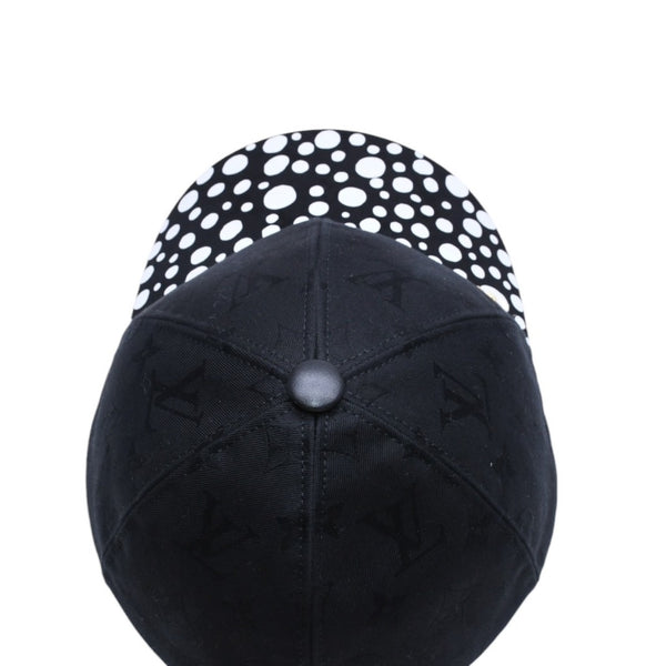 極美品 LOUIS VUITTON ルイヴィトン LV × YK Infinity Dots インフィニティ ドット アジャスターキャップ M7069M ブラック 中古 4a005360