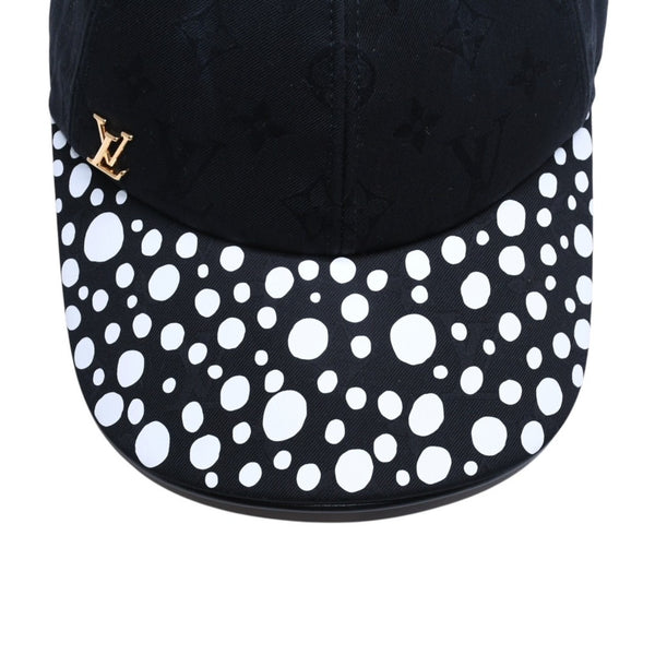 極美品 LOUIS VUITTON ルイヴィトン LV × YK Infinity Dots インフィニティ ドット アジャスターキャップ M7069M ブラック 中古 4a005360
