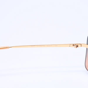 Mint condition CHANEL rimless sunglasses 4017, size 62◻17 120 Gradient Orange Blue Gold Frame Used 4a005428
