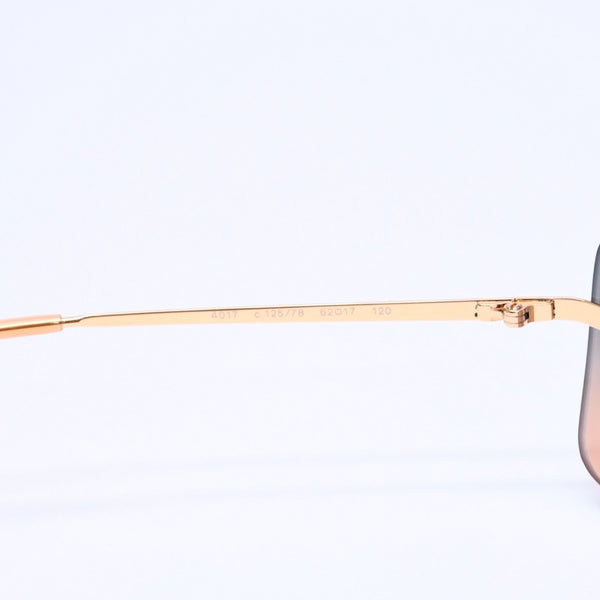 Mint condition CHANEL rimless sunglasses 4017, size 62◻17 120 Gradient Orange Blue Gold Frame Used 4a005428