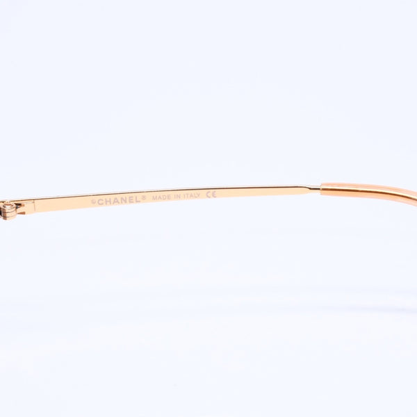 Mint condition CHANEL rimless sunglasses 4017, size 62◻17 120 Gradient Orange Blue Gold Frame Used 4a005428