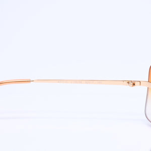 新品同様 CHANEL シャネル リムレス サングラス アイウェア 4017-D c.125/56 サイズ62□17 120 ココマーク ラインストーン 中古 4a005429