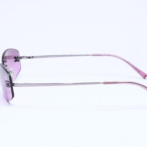 新品未使用 CHANEL シャネル リムレス サングラス アイウェア 4002 c.215/7A サイズ57□19 130 ココマーク パープル 中古 4a005421