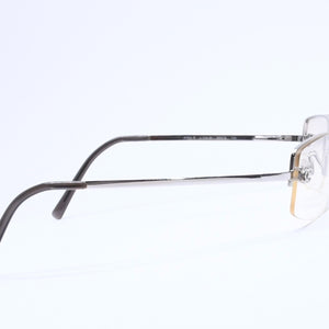 CHANEL シャネル ハーフリム サングラス アイウェア 4093-B c.124/6I サイズ56□16 130 ココマーク ラインストーン 美品 中古 4a005434