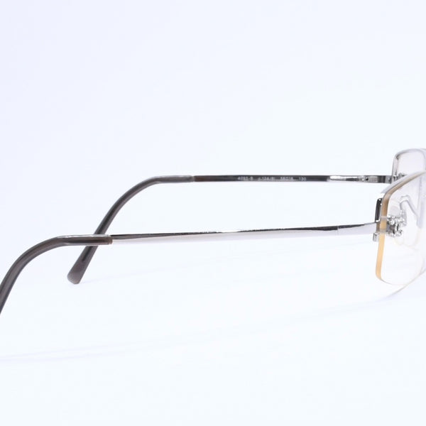 CHANEL シャネル ハーフリム サングラス アイウェア 4093-B c.124/6I サイズ56□16 130 ココマーク ラインストーン 美品 中古 4a005434