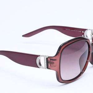 Christian Dior クリスチャンディオール サングラス アイウェア ラインストーン ブラウン ワインレッド 19OJD サイズ60◻︎15 125 美品 中古 4a005170