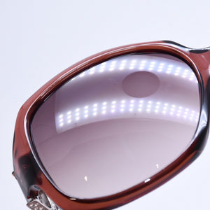 Christian Dior クリスチャンディオール サングラス アイウェア ラインストーン ブラウン ワインレッド 19OJD サイズ60◻︎15 125 美品 中古 4a005170