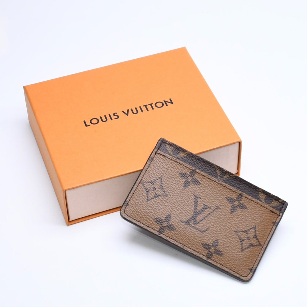 新品未使用 LOUIS VUITTON ルイヴィトン カードケース M69161 ポルト・カルト サーンプル コーティングキャンバス モノグラム ブラウン 中古 4a005359