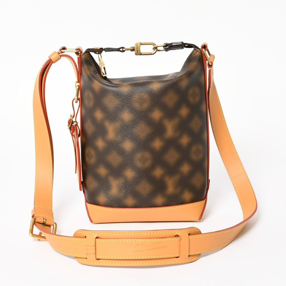 LOUIS VUITTON ルイヴィトン ホーボー・クルーザー PM ショルダーバッグ モノグラム・ディスイズノット M46241 ブラウン 美品 中古 4a005466
