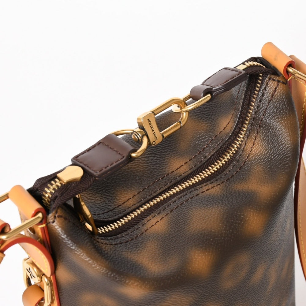 LOUIS VUITTON ルイヴィトン ホーボー・クルーザー PM ショルダーバッグ モノグラム・ディスイズノット M46241 ブラウン 美品 中古 4a005466