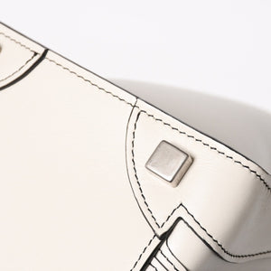 CELINE Handbag Micro Luggage Phoebe Period Ivory White S-CU-4196 Good Condition Used 4a005436