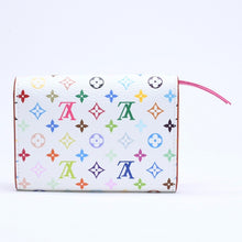 画像をギャラリービューアに読み込む, 極美品 LOUIS VUITTON ルイヴィトン ポルトモネ ロザリ コインケース M13399 村上隆 モノグラムキャンバス ブロン マルチカラー ホワイト 財布 ウォレット ゴールド金具 中古 4a005443