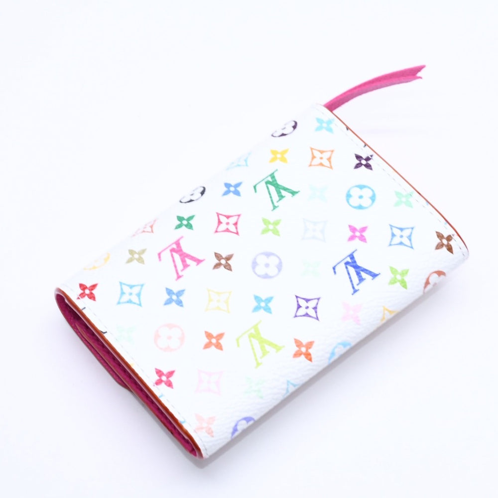 極美品 LOUIS VUITTON ルイヴィトン ポルトモネ ロザリ コインケース M13399 村上隆 ブロン マルチカラー ホワイト 財布 中古 4a005443