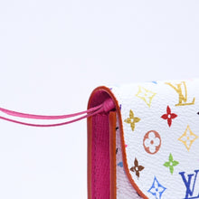 画像をギャラリービューアに読み込む, 極美品 LOUIS VUITTON ルイヴィトン ポルトモネ ロザリ コインケース M13399 村上隆 モノグラムキャンバス ブロン マルチカラー ホワイト 財布 ウォレット ゴールド金具 中古 4a005443